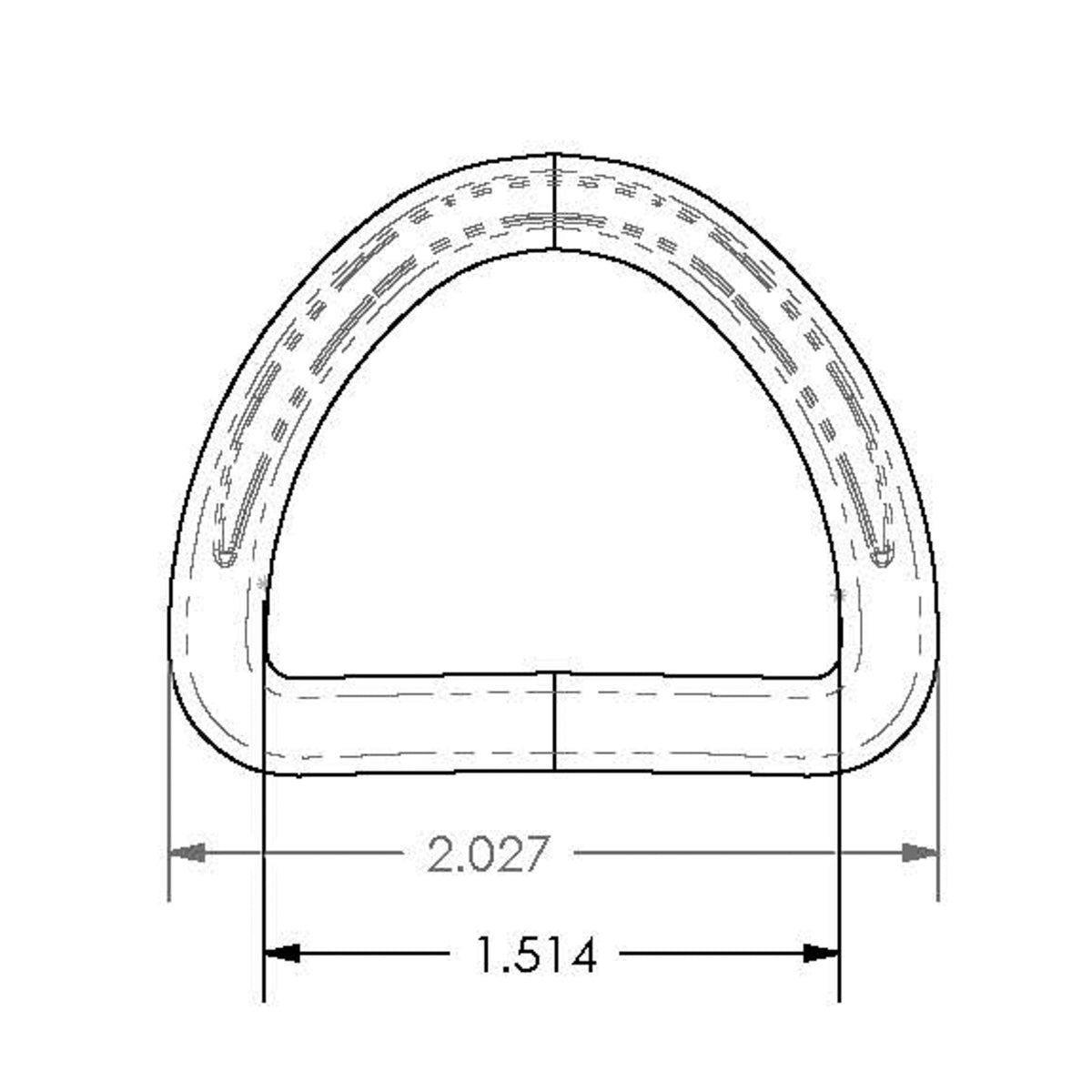 Arch - Horseshoe Dimensions & Drawings