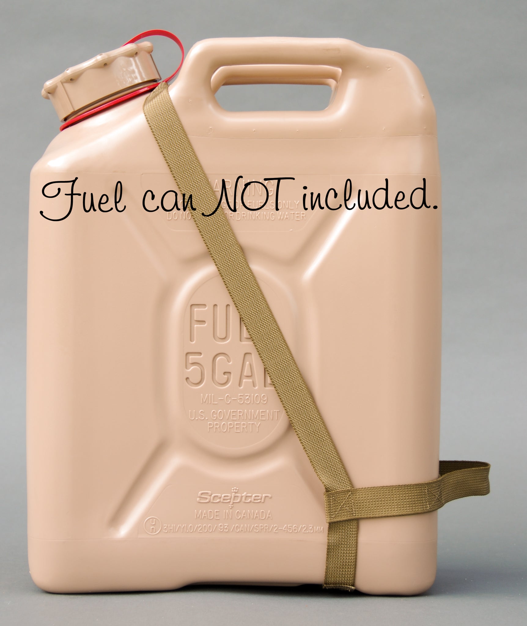 Easy Pour Dual-Handle FUEL Strap for Scepter MFC FUEL Cans