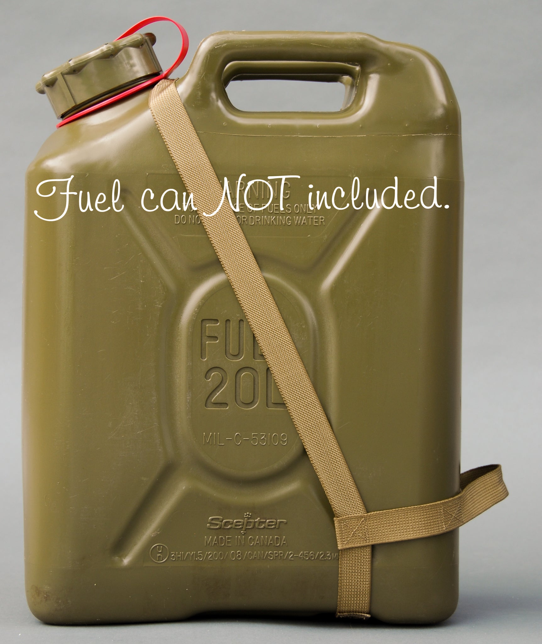 Easy Pour Dual-Handle FUEL Strap for Scepter MFC FUEL Cans