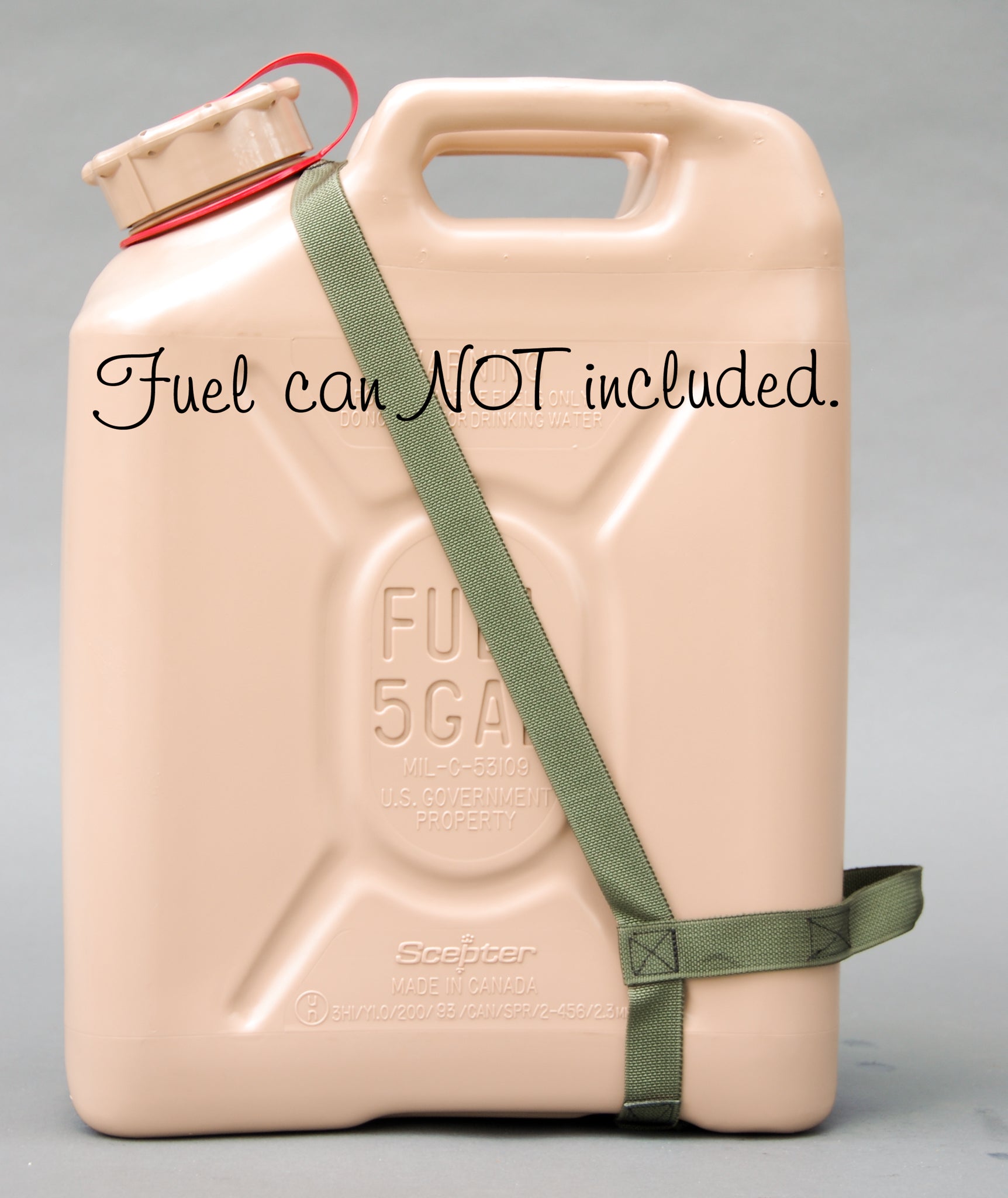 Easy Pour Dual-Handle FUEL Strap for Scepter MFC FUEL Cans