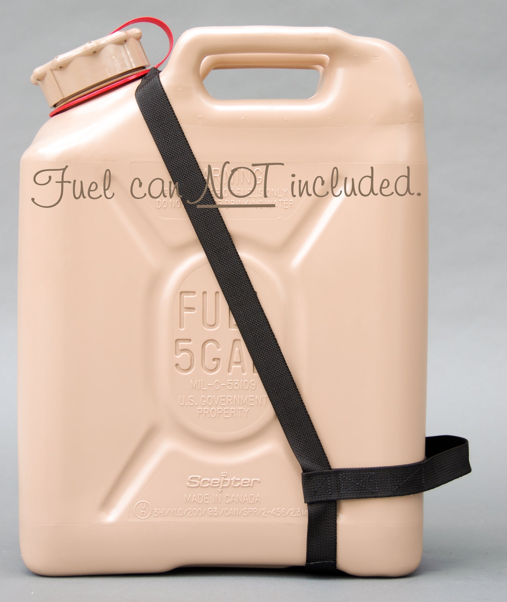 Easy Pour Dual-Handle FUEL Strap for Scepter MFC FUEL Cans